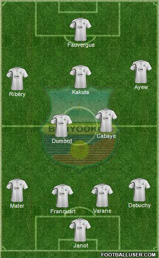 FC Bunyodkor Toshkent Formation 2012