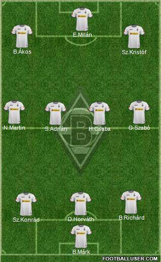 Borussia Mönchengladbach Formation 2012