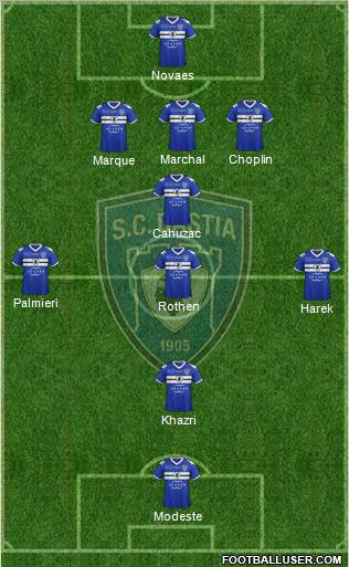 Sporting Club Bastia Formation 2012