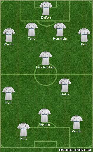 Tottenham Hotspur Formation 2012