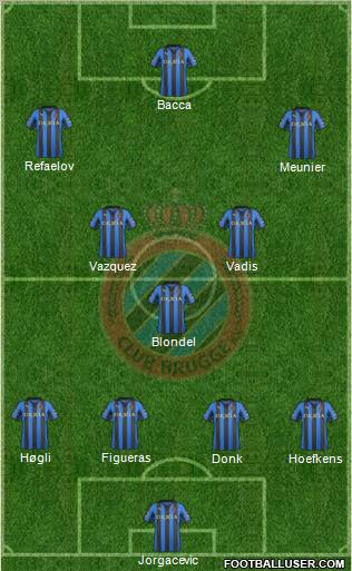 Club Brugge KV Formation 2012