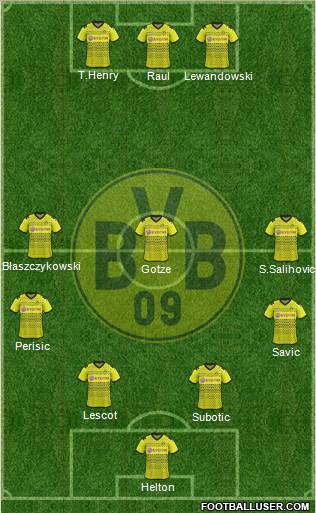 Borussia Dortmund Formation 2012