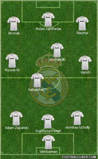 Real Madrid C.F. Formation 2012