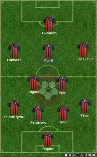 OGC Nice Côte d'Azur Formation 2012