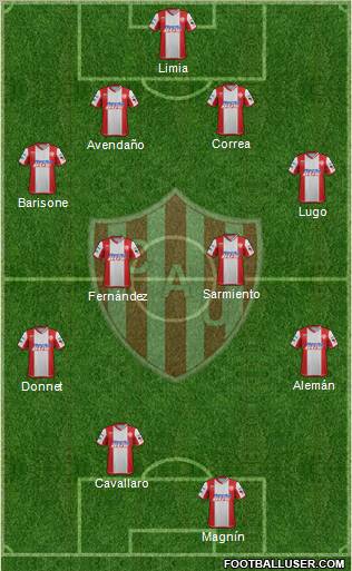 Unión de Santa Fe Formation 2012