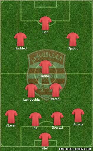 Club Africain Tunis Formation 2012