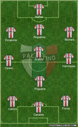 CD Palestino S.A.D.P. Formation 2012