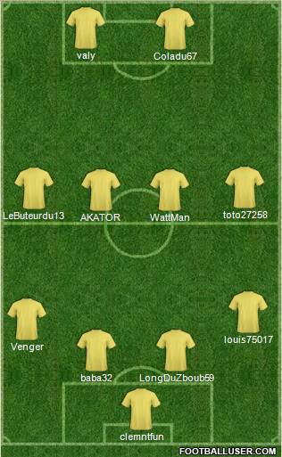 Pro Evolution Soccer Team Formation 2012