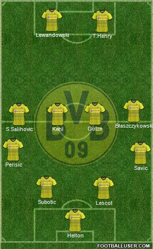 Borussia Dortmund Formation 2012