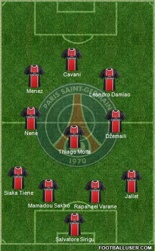 Paris Saint-Germain Formation 2012