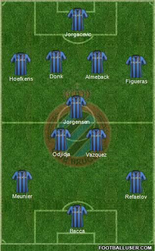 Club Brugge KV Formation 2012