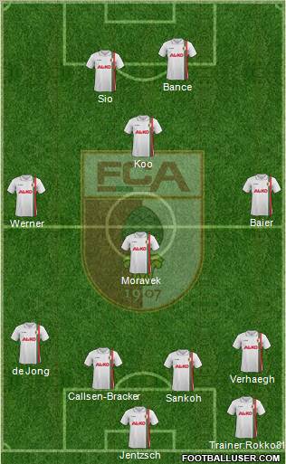 FC Augsburg Formation 2012