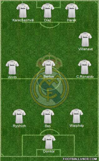 Real Madrid C.F. Formation 2012