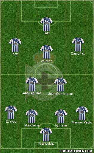 R.C. Deportivo de La Coruña S.A.D. Formation 2012