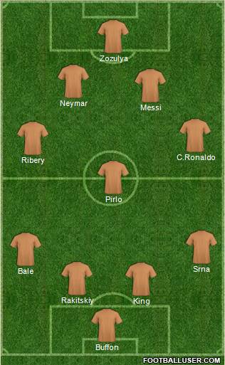 Pro Evolution Soccer Team Formation 2012