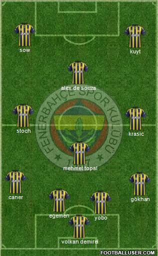 Fenerbahçe SK Formation 2012