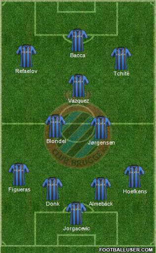 Club Brugge KV Formation 2012