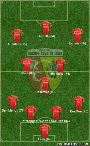 Racing Club de Lens Formation 2012