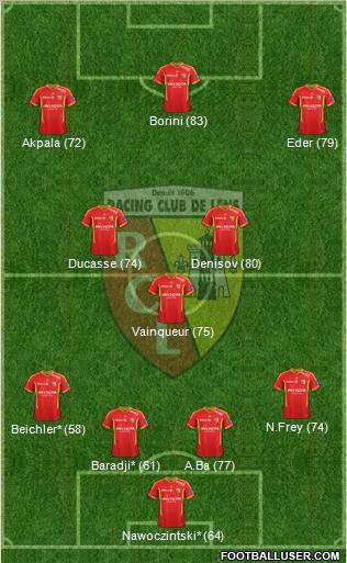 Racing Club de Lens Formation 2012