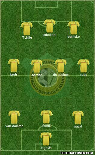 FBK Kaunas Formation 2012