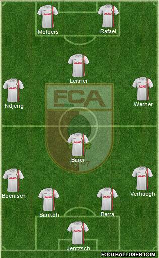 FC Augsburg Formation 2012