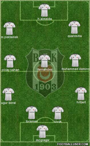 Besiktas JK Formation 2012
