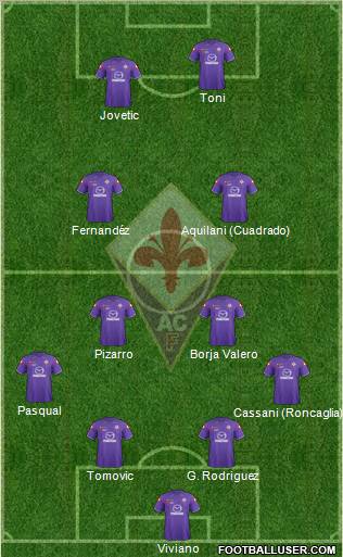 Fiorentina Formation 2012