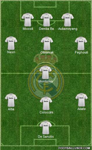 Real Madrid C.F. Formation 2012