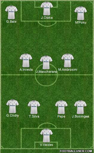 Tottenham Hotspur Formation 2012