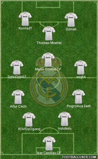 Real Madrid C.F. Formation 2012