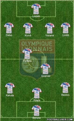 Olympique Lyonnais Formation 2012
