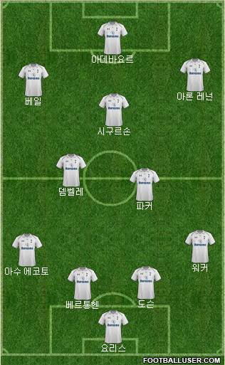 Tottenham Hotspur Formation 2012