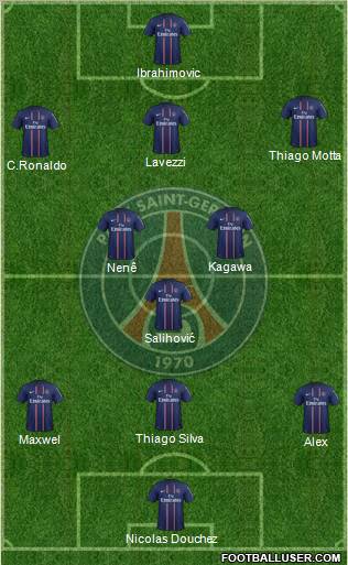 Paris Saint-Germain Formation 2012