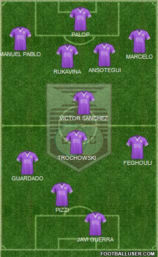 Defensor Sporting Club Formation 2012