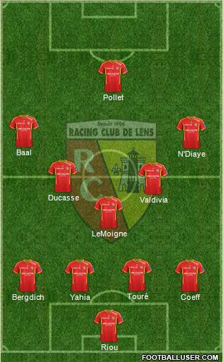 Racing Club de Lens Formation 2012