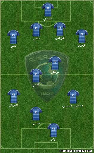 Al-Hilal (KSA) Formation 2012