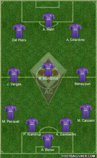 Fiorentina Formation 2012
