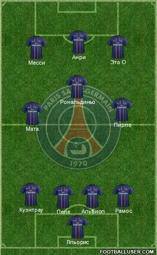 Paris Saint-Germain Formation 2012
