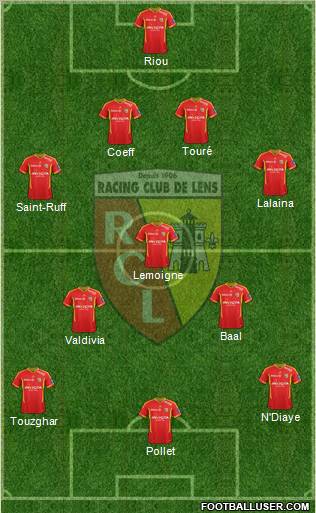 Racing Club de Lens Formation 2012