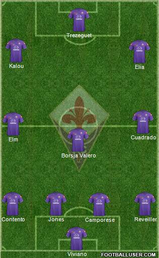 Fiorentina Formation 2012