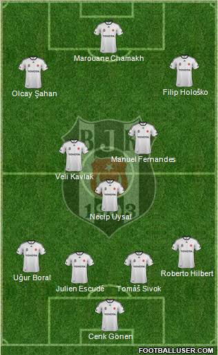 Besiktas JK Formation 2012