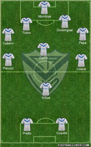 Vélez Sarsfield Formation 2012