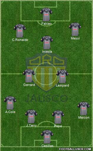 Club de Fútbol Oro Jalisco Formation 2012