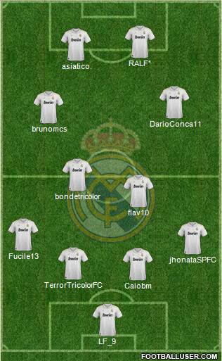 Real Madrid C.F. Formation 2012