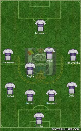 RSC Anderlecht Formation 2012