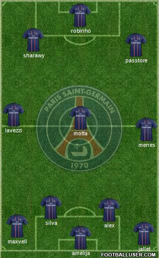 Paris Saint-Germain Formation 2012