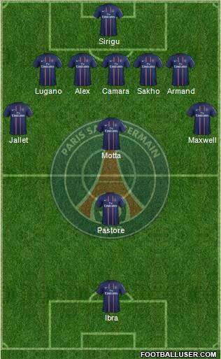 Paris Saint-Germain Formation 2012