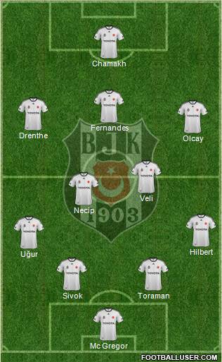 Besiktas JK Formation 2012