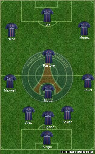 Paris Saint-Germain Formation 2012