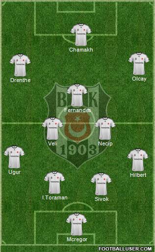 Besiktas JK Formation 2012